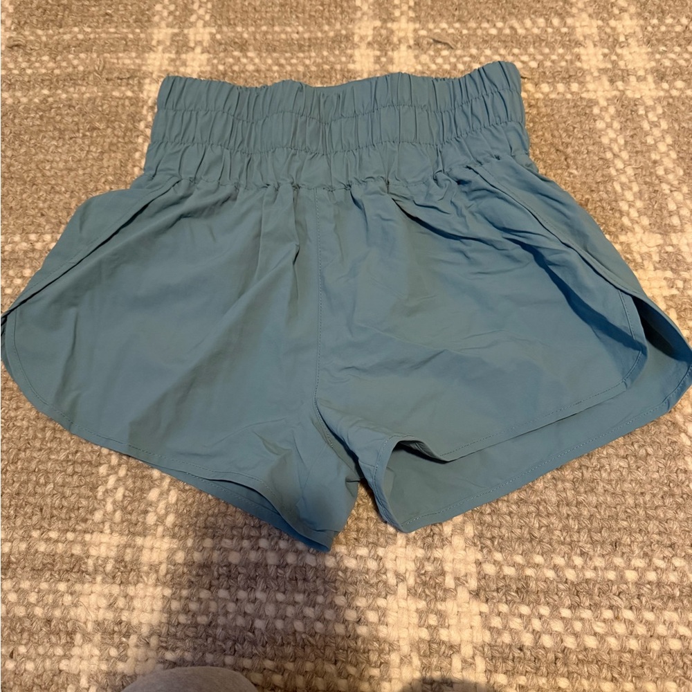 Zenana Outfitters Teal Athletic Shorts